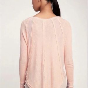 NWT Free People Catalina Thermal -Peach Silk Large